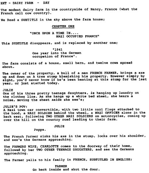 Great Scene: “Inglourious Basterds” - Go Into The Story