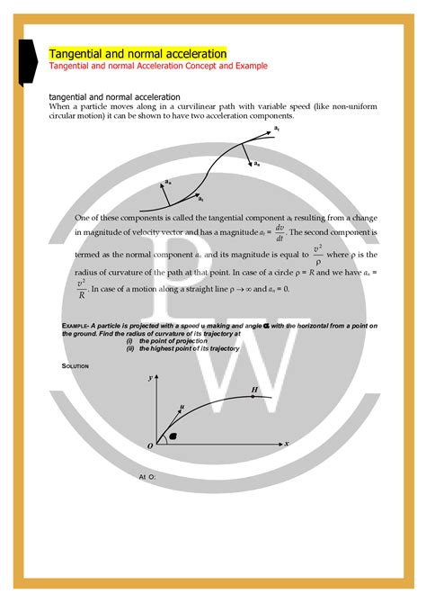 Image result for Normal and Tangential Acceleration