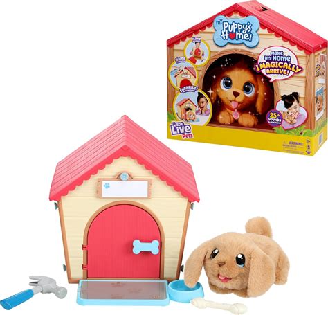 Amazon.co.jp: Little Live Pets - My Puppy's Home インタラクティブぬいぐるみ 子犬 & 犬小屋 ...