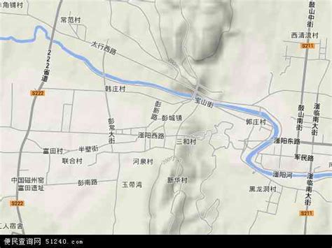 彭城镇地图 - 彭城镇卫星地图 - 彭城镇高清航拍地图