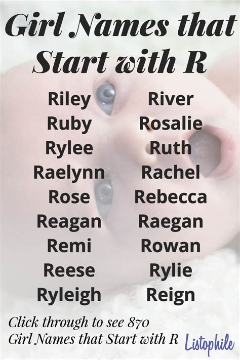 1 872 girl names that start with r - Artofit
