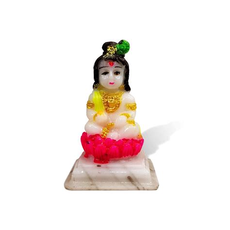 Buy Stylewell Polyresin Multicolor Small Size Lord Bal Gopal Krishna ...