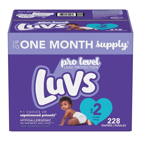Luvs Triple Leakguards Diapers, Size 2 ( Four to seven months), 228 ...