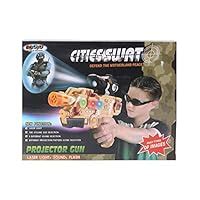 Gooyo City Swat Projector Electronic Battery Operated Musical Gun with ...