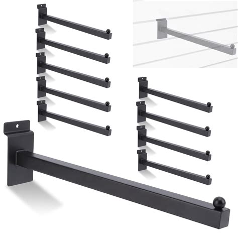 Amazon.com: YMOBBU Slatwall Straight Square Faceout Hook - Slat Wall ...