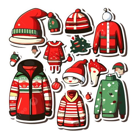 Christmas Clothes Clip Art Santa Claus Clothes Clipart Stock