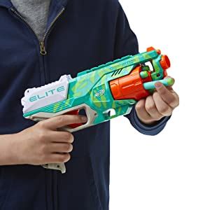Nerf Elite Disruptor Blaster, 6-Dart Rotating Drum, 6 Nerf Elite Darts ...