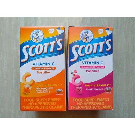 Scott's Chewable Vitamin C for Kids Scotts 15/ 30/ 50 Pastilles | Shopee Philippines