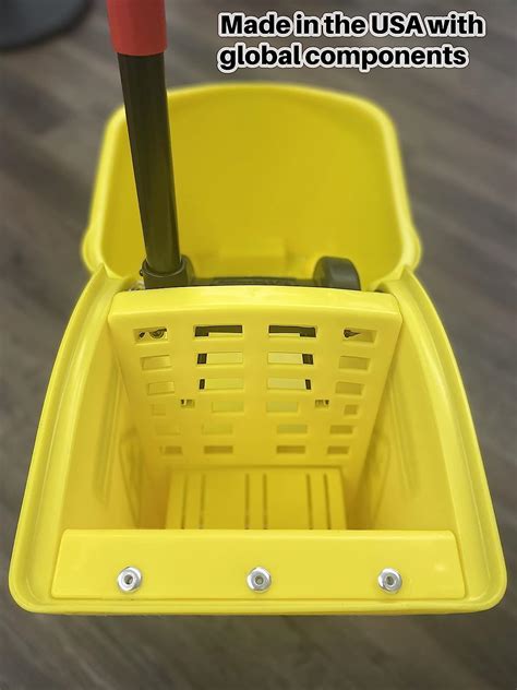 Buy Rubbermaid Commercial Products, Mop Bucket with Wringer on Wheels ...
