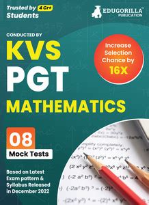 KVS PGT Mathematics Exam Prep Book - 2024 (Subject Specific) : Post ...
