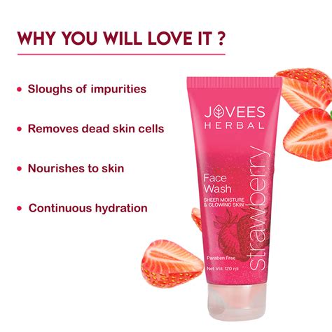 Jovees Strawberry Face Wash | Normal to Dry Skin | Hydrating – Jovees ...