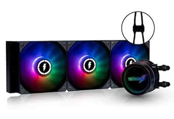 VOLTED FROST VM360 PRO Liquid CPU Cooler/Fans - High RPM DUAL Pumps ...