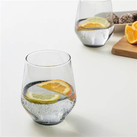 IVRIG glass, grey, 45 cl (15 oz) - IKEA