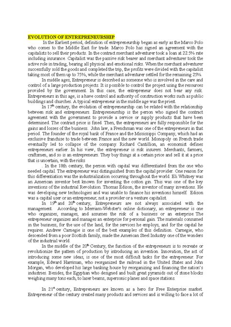 Unit 1 - The Concept of Entrepreneur - Definition, Characteristics ...