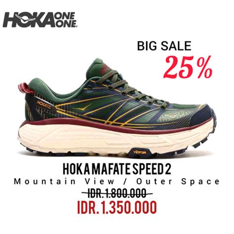 Jual HOKA MAFATE SPEED 2 MOUNTAIN VIEW / OUTER SPACE UNISEX 100% ...