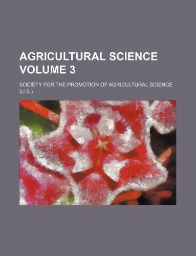 Agricultural Science Volume 3 : Amazon.in: Books
