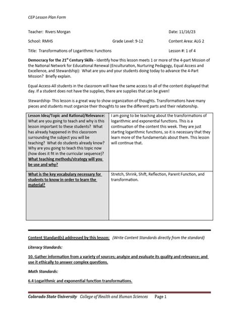 Image result for Algebra 2 Lesson Plan