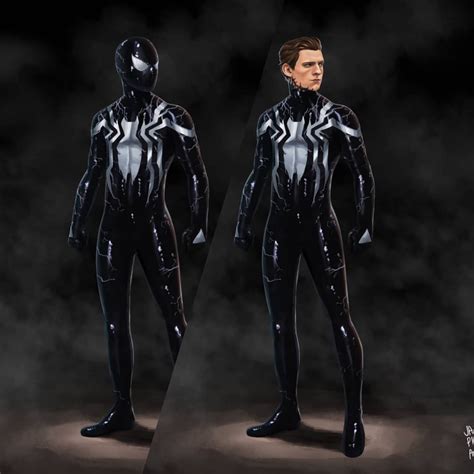 Custom mcu black suit spidey WIP : r/MarvelLegends