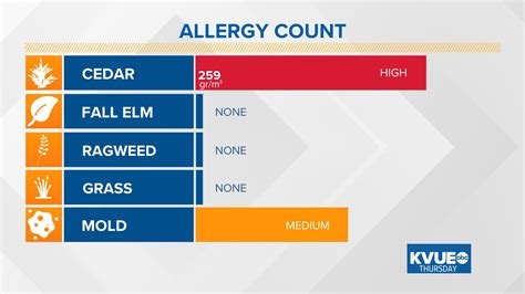 Austin allergy forecast: Cedar spikes again ahead of 2024 | kvue.com