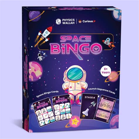 Buy PW Curious Jr. SPACE BINGO Kit for Kids Ages 6-8-10-12-14 Years Old ...