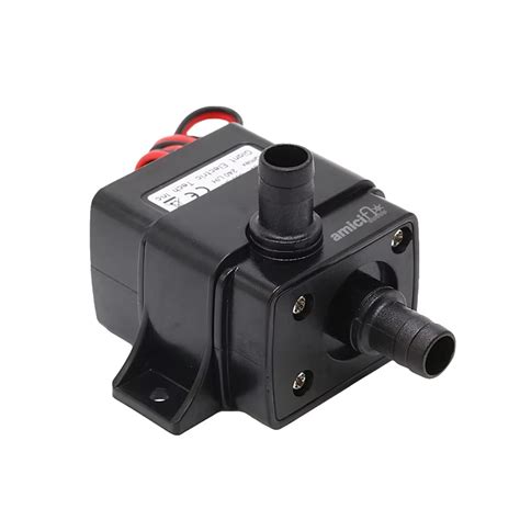 amiciFlo 12V DC Brushless Submersible Water Pump, 240L/H Flow Rate, 4 ...