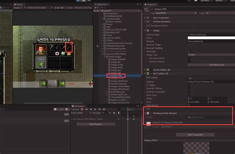 Unity UIButton Onclick Script 的图像结果