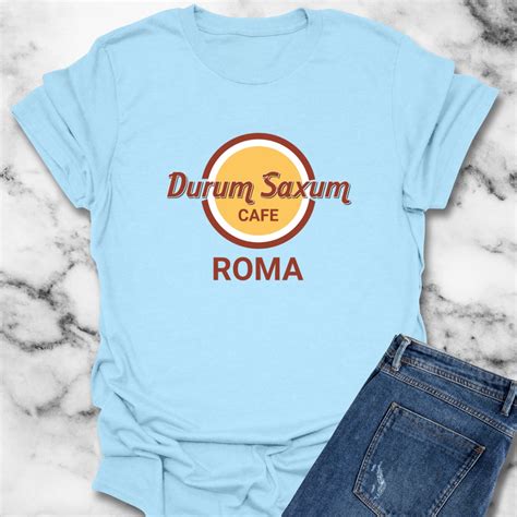 Durum Saxum Roma Hard Rock in Latin T-Shirt – Echos of Antiquity