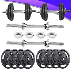 BULLAR 20kg adjustable Cast iron Weight Plate, Pair of solid steel ...