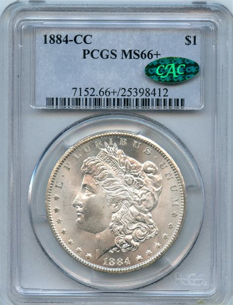 1884-CC Morgan Silver Dollar PCGS MS66+ CAC Certified - American Rare ...