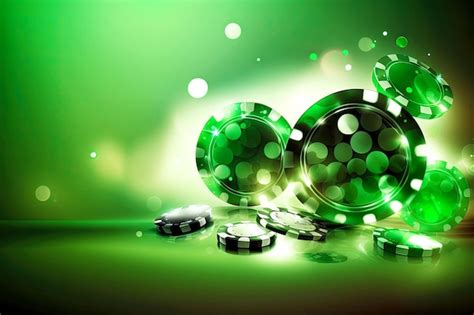 Premium Photo | Beautiful shiny green gambling chips and casino ...