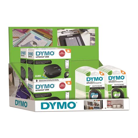 Dymo LetraTag10 x 100H + 10 x 200B + 40 LT tapes mixed FSDU - Køb ...