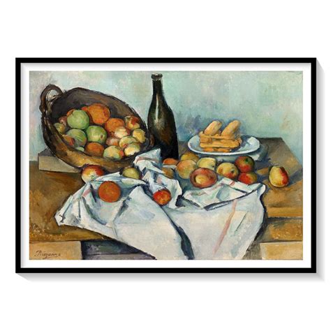 The Basket of Apples Painting & Wall Art Print by Paul Cezanne ...