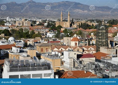Top View of Nicosia - Capital of Cyprus. Turkish Part Stock Image ...