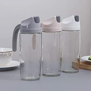 CALANDIS Auto Opening and Closing Oil Bottle Leak-Proof Glass Oil Pot ...