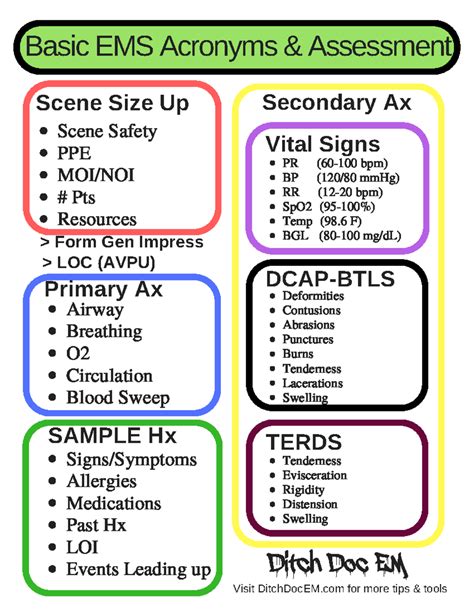 Basic EMS Acronyms Reports - Basic EMS Acronyms & Assessment Scene Size ...