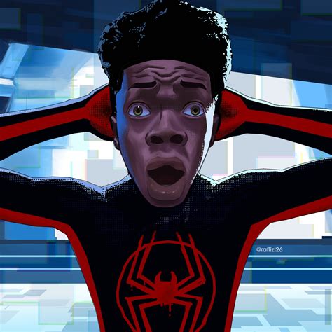 shocked miles morales Blank Template - Imgflip