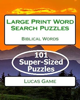 Large Print Word Search Puzzles: Biblical Words : Game, Lucas: Amazon ...