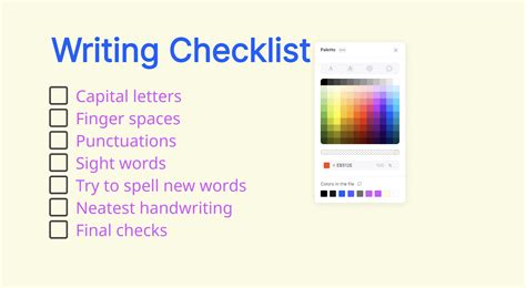 Example Checklist Format for Word 的图像结果