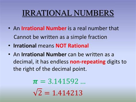 Image result for Tutorial On Irrational Numbers