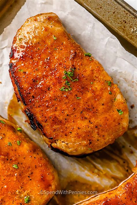 Juicy Baked Pork Chops - Spend With Pennies - Karinokada