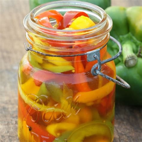 Pickled Bell Peppers Sweet Pickled Chili Peppers 🌶🍯 They’re