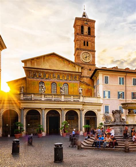 Roma Santa Maria Del Trastevere Rome Exploring Trastevere In Rome,