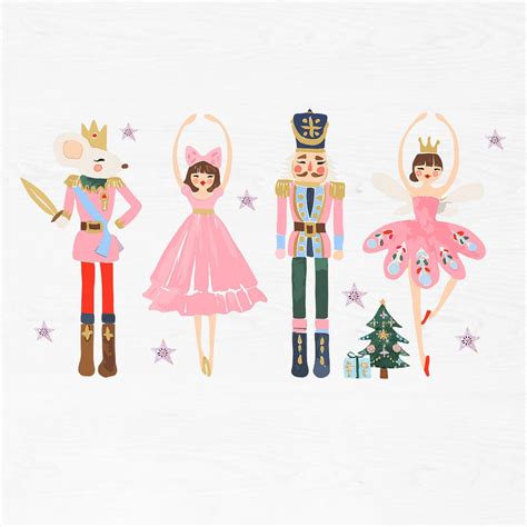 Pink Christmas Nutcracker Ballet Png, Nutcracker Christmas Png, Sugar ...
