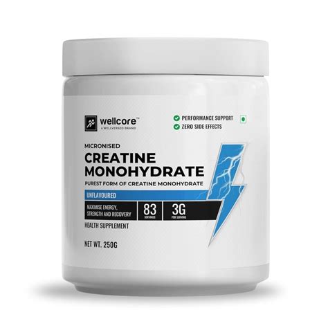 Wellcore Pure Micronised Creatine Monohydrate Powder