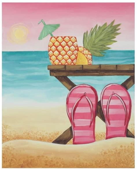 Ladies Paint & Sip Welcome Summer, El Dorado Mexican & Japanese Cuisine ...