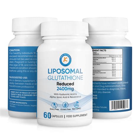 Buy 2400 MG Liposomal Glutathione Softgels, Max Absorption, Active Form ...