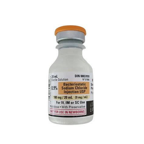 Bacteriostatic Sodium Chloride 20ml