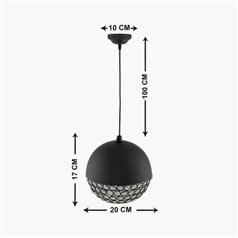 Buy HOMESAKE Contemporary Black Metal Pendant Light from Homesake at ...