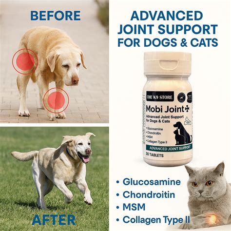 The K9 Store Mobi Joint+ Advanced Joint Support for Dogs & Cats with G