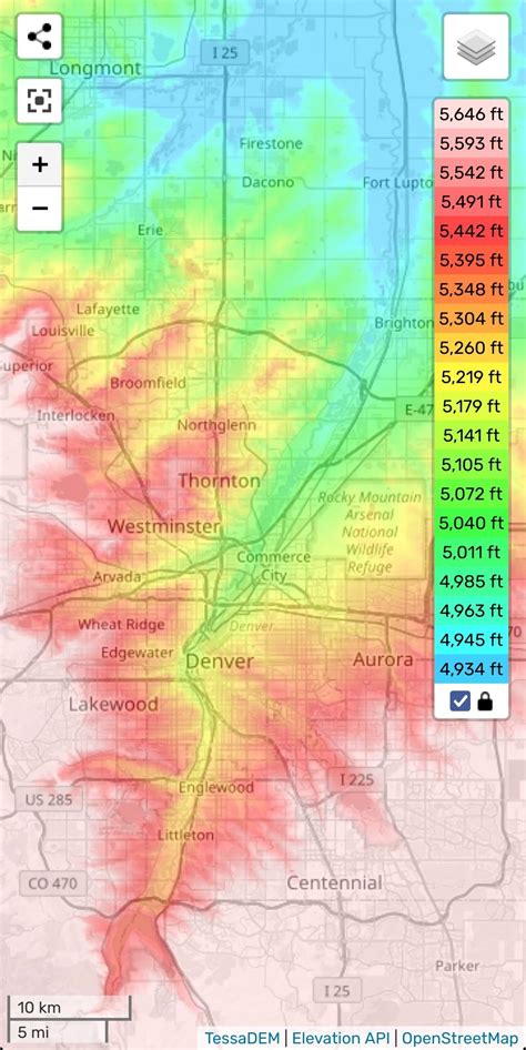 Topography Denver Colorado at Michael Brehm blog